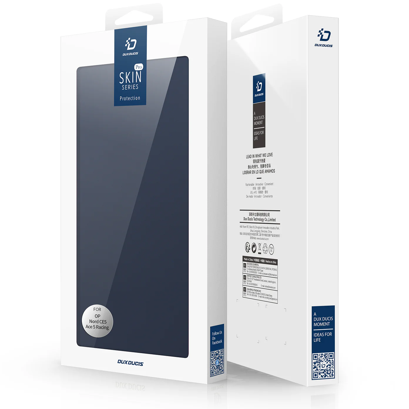 Handyhülle mit Klappe für OnePlus Nord CE5, Dux Ducis Skin Pro, Dunkelblau - Image 12