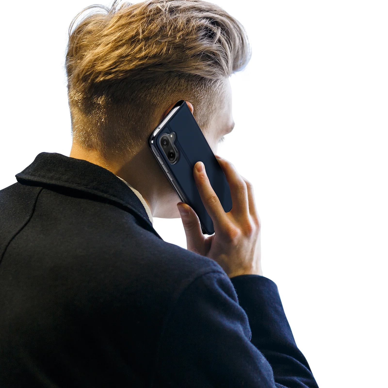 Handyhülle mit Klappe für OnePlus Nord CE5, Dux Ducis Skin Pro, Dunkelblau - Image 8