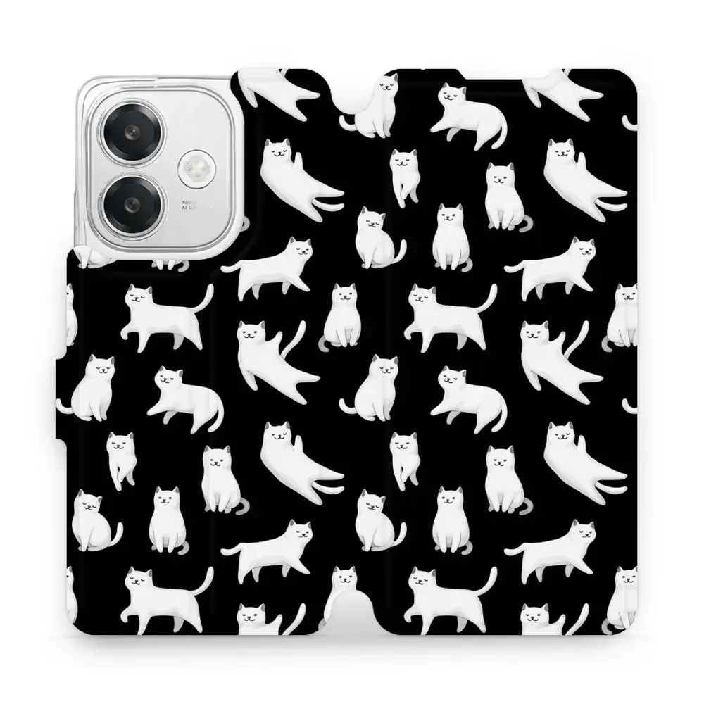 Handyhülle mit klappe für Oppo A40M, Mobiwear Book, Luna-Kätzchen