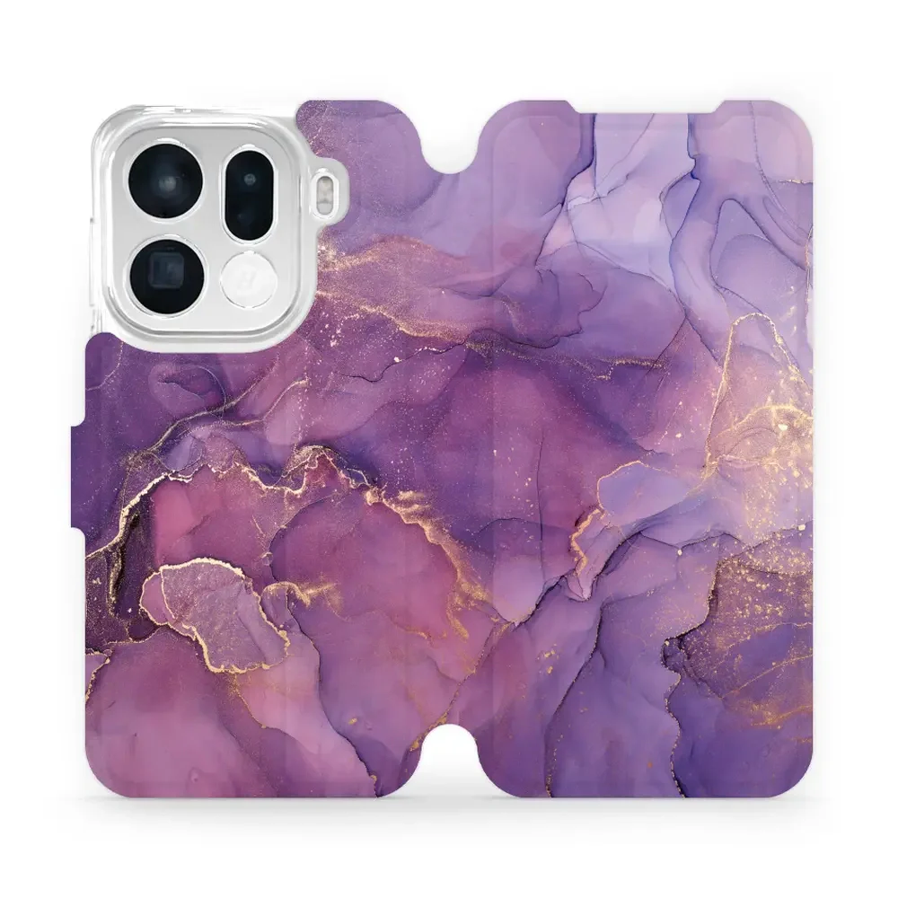 Handyhülle mit klappe für Oppo Find X9 Pro, Mobiwear Book, Violett