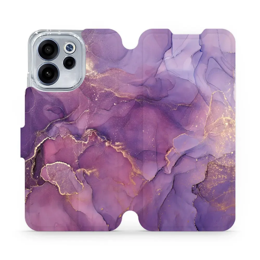 Handyhülle mit klappe für Oppo Reno 15 F, Mobiwear Book, Violett