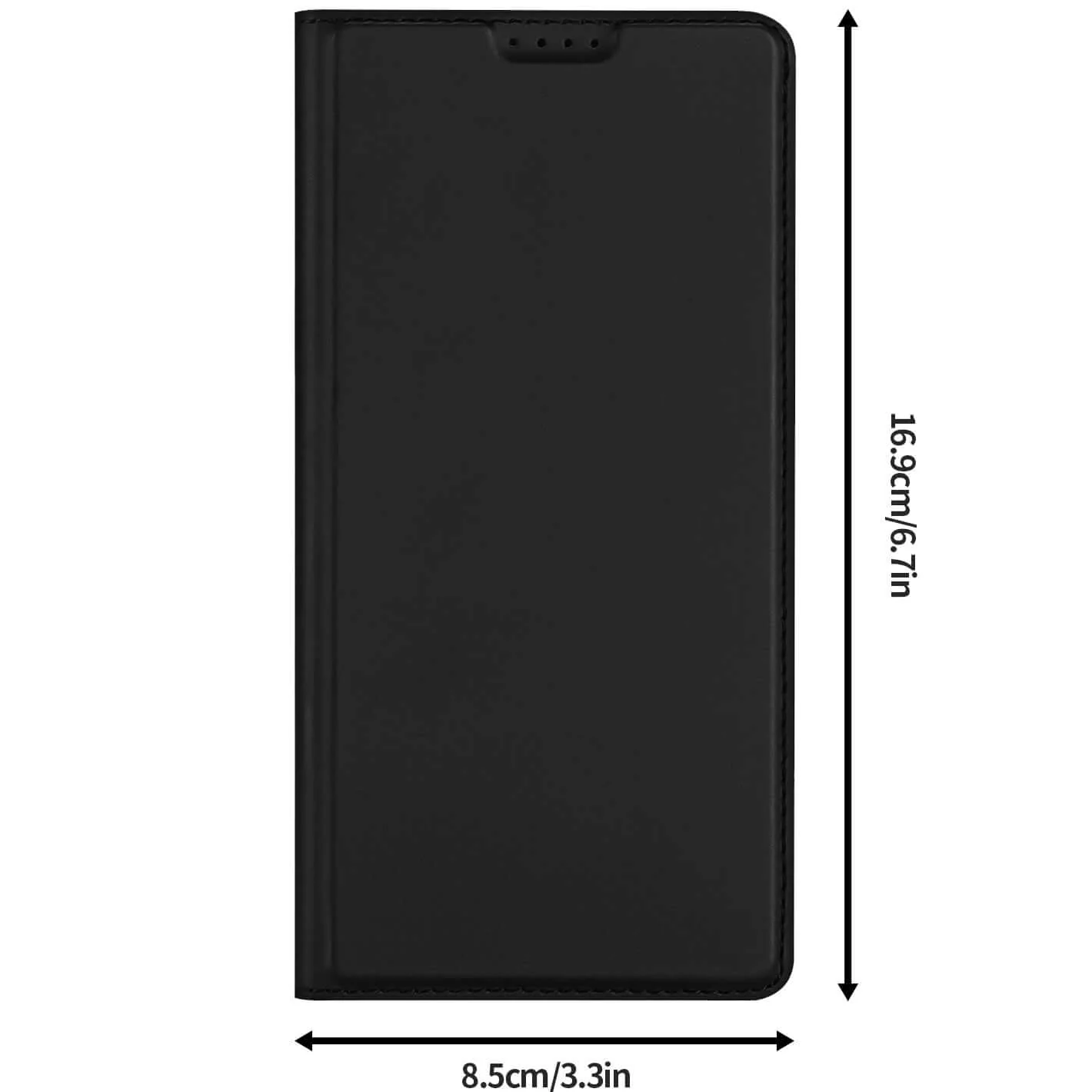 Handyhülle mit Klappe für OPPO Reno13 Pro, Dux Ducis Skin Pro, Schwarz - Image 3