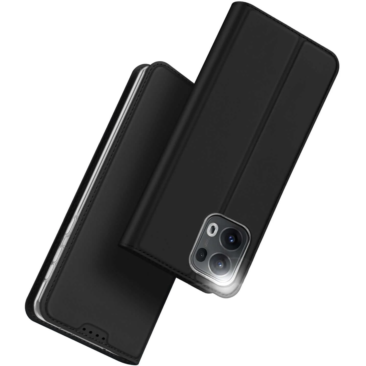 Handyhülle mit Klappe für OPPO Reno13 Pro, Dux Ducis Skin Pro, Schwarz - Image 8