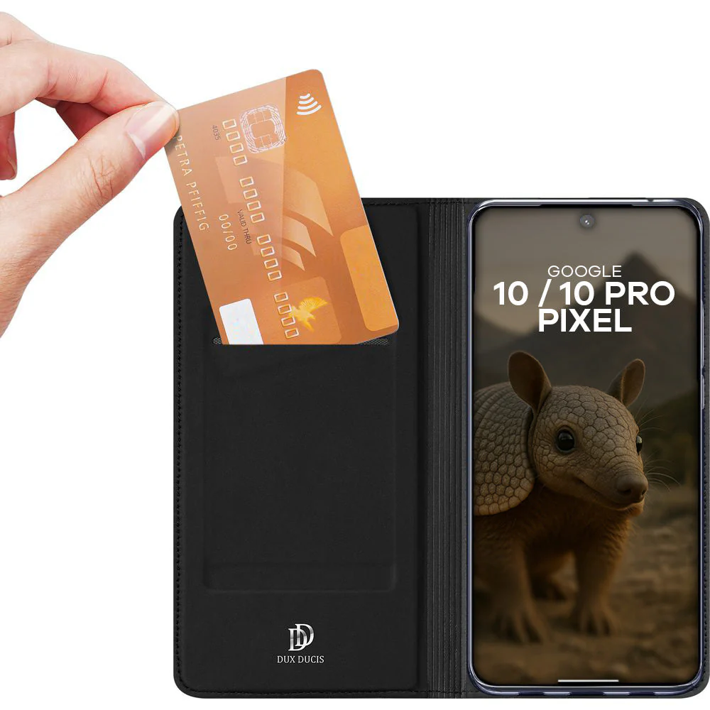 Handyhülle mit Klappe für Google Pixel 10 Pro / 10, Dux Ducis Skin Pro, Schwarz - Image 2