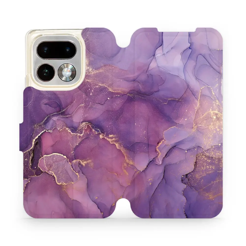 Handyhülle mit klappe für Realme 16 Pro 5G, Mobiwear Book, Violett