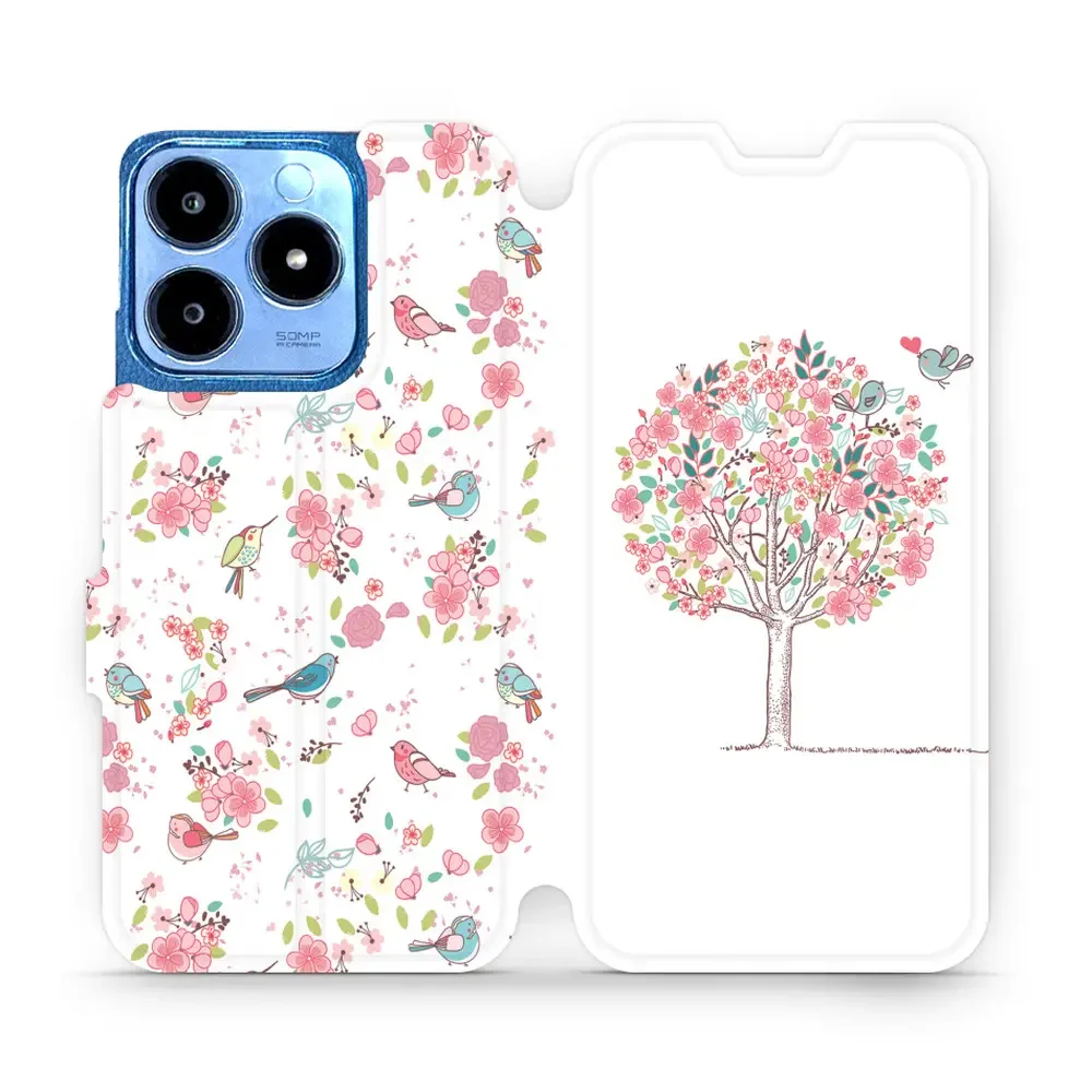 Handyhülle mit klappe für Realme C63 4G, Mobiwear Book, Rosa Hain