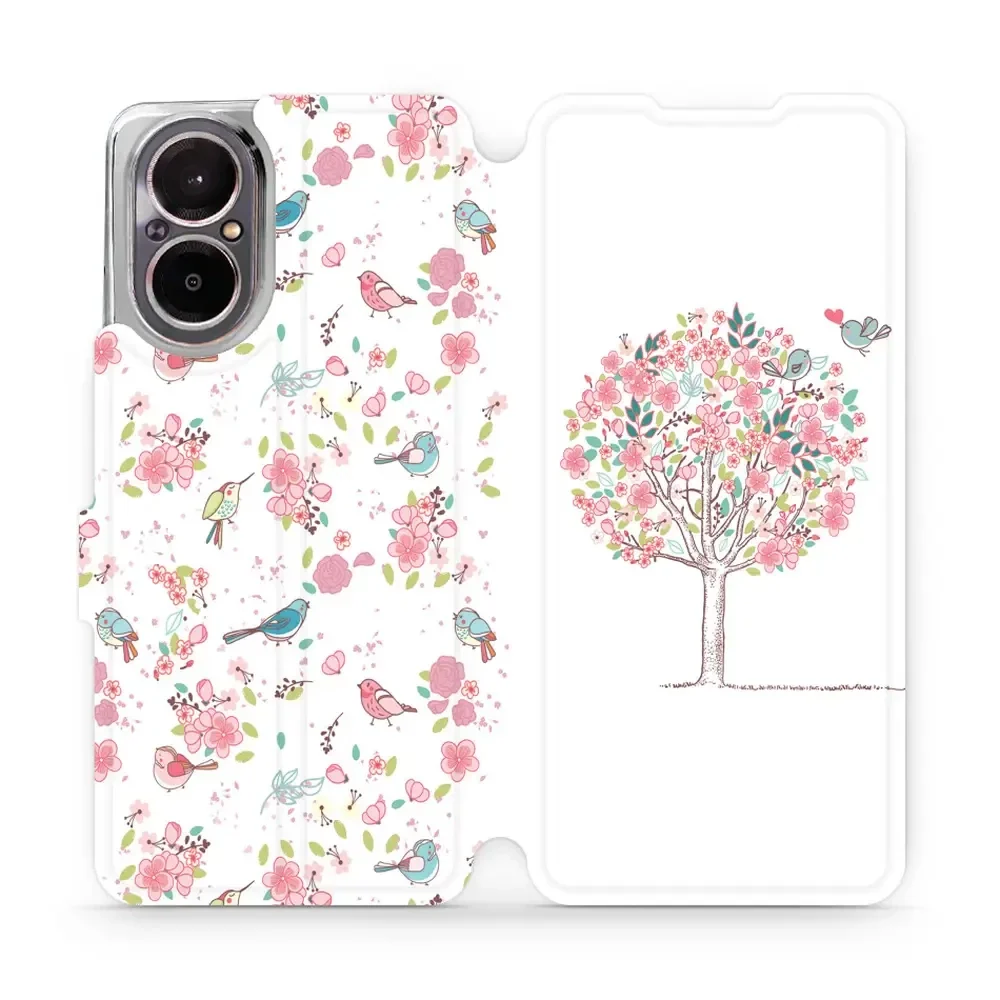 Handyhülle mit klappe für Realme C67 4G, Mobiwear Book, Rosa Hain