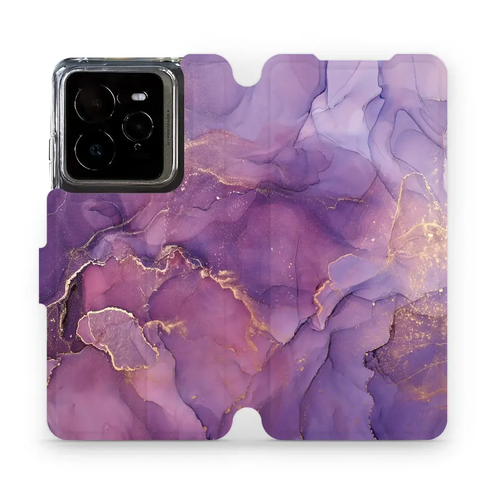 Handyhülle mit klappe für Realme GT 7 Pro, Mobiwear Book, Violett
