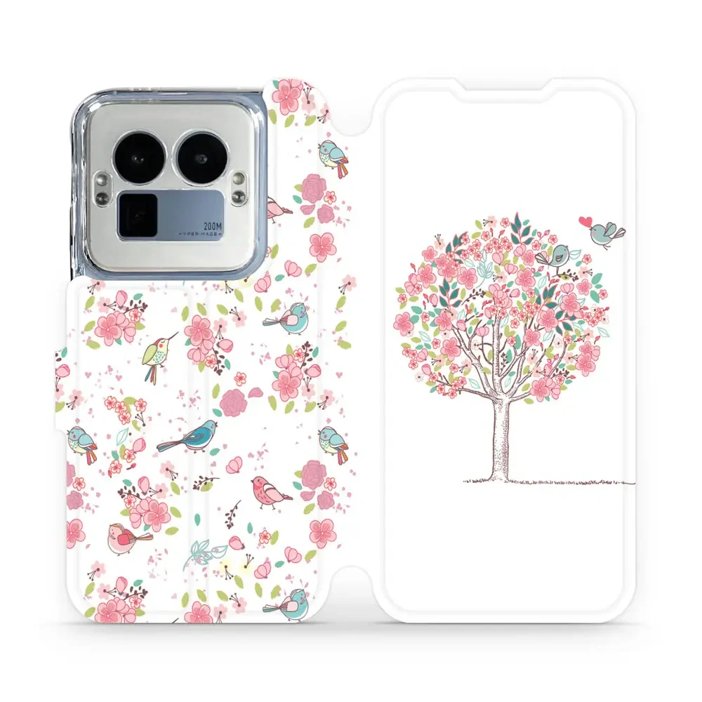 Handyhülle mit klappe für Realme GT 8 Pro, Mobiwear Book, Rosa Hain