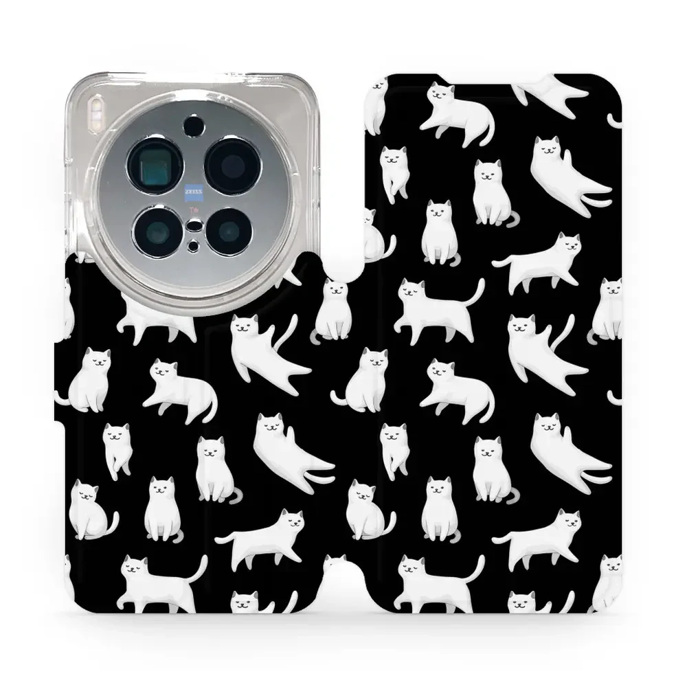 Handyhülle mit klappe für Vivo X300 Pro, Mobiwear Book, Luna-Kätzchen