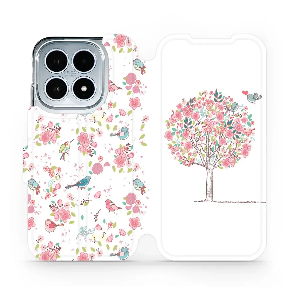 Handyhülle mit klappe für Xiaomi 17, Mobiwear Book, Rosa Hain