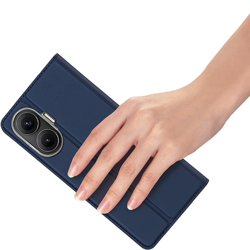 Handyhülle mit Klappe für Xiaomi POCO F7, Dux Ducis Skin Pro, Dunkelblau - Image 8