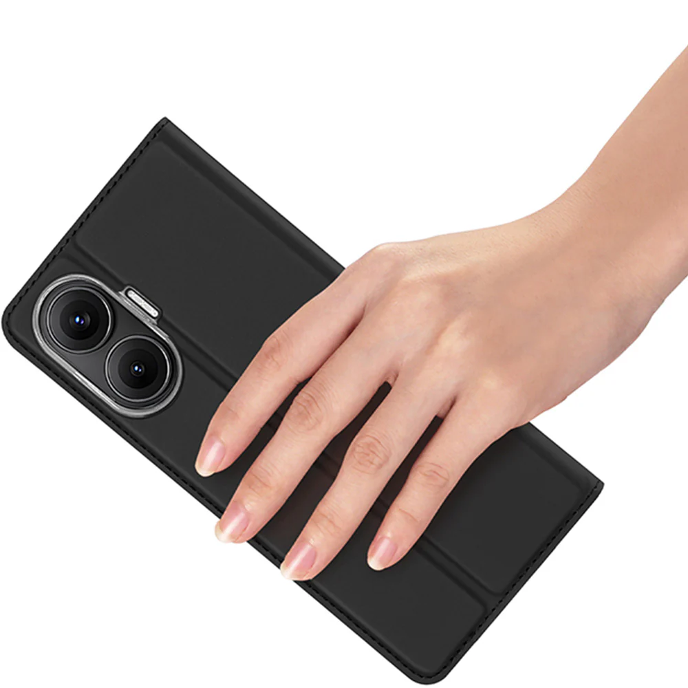 Handyhülle mit Klappe für Xiaomi POCO F7, Dux Ducis Skin Pro, Schwarz - Image 8