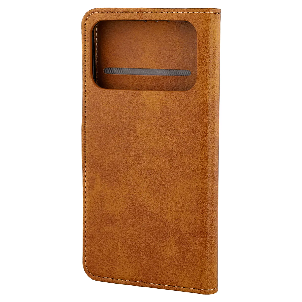 Handyhülle mit Klappe für Xiaomi POCO F8 Pro, Bizon Case Pocket, Braun - Image 4