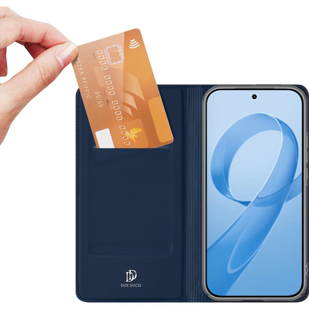 Handyhülle mit Klappe für Xiaomi POCO F8 Pro, Dux Ducis Skin Pro, Dunkelblau - Image 12
