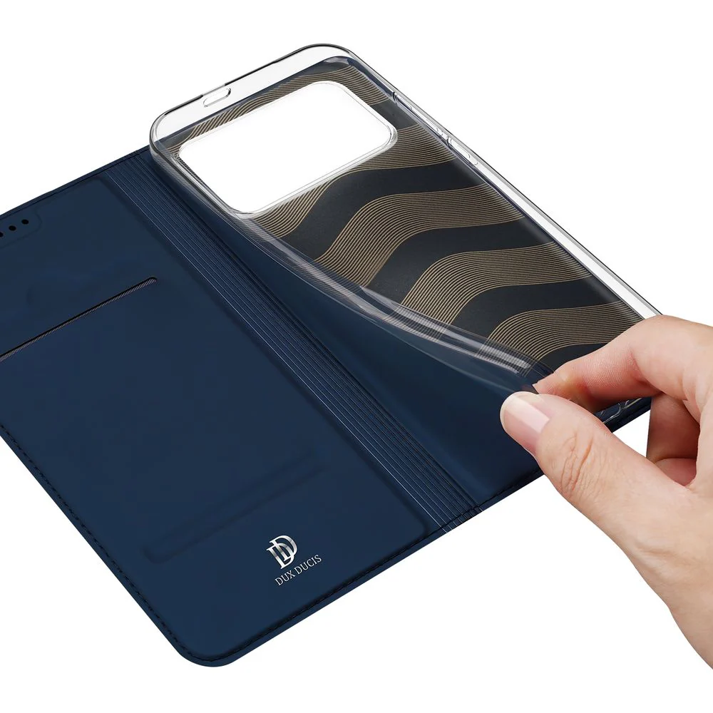 Handyhülle mit Klappe für Xiaomi POCO F8 Pro, Dux Ducis Skin Pro, Dunkelblau - Image 2