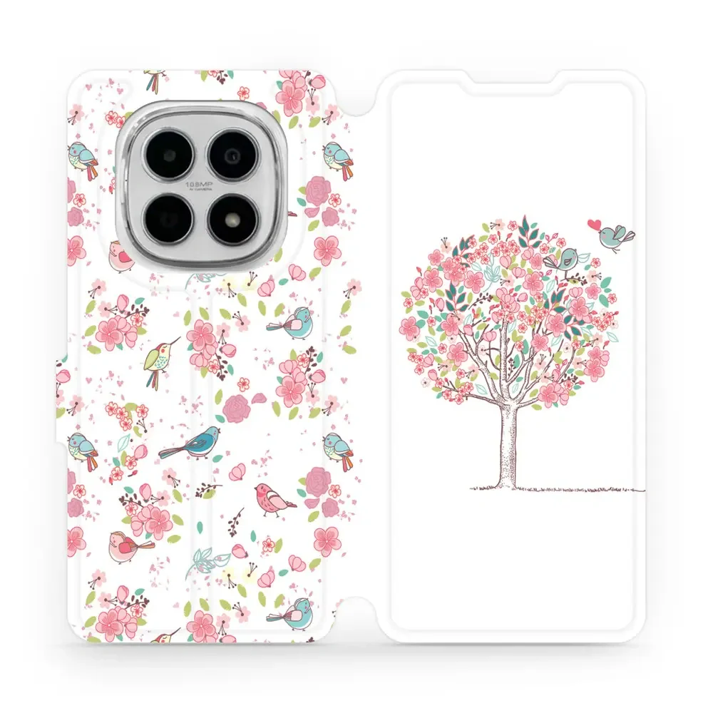 Handyhülle mit klappe für Xiaomi POCO M8 5G, Mobiwear Book, Rosa Hain