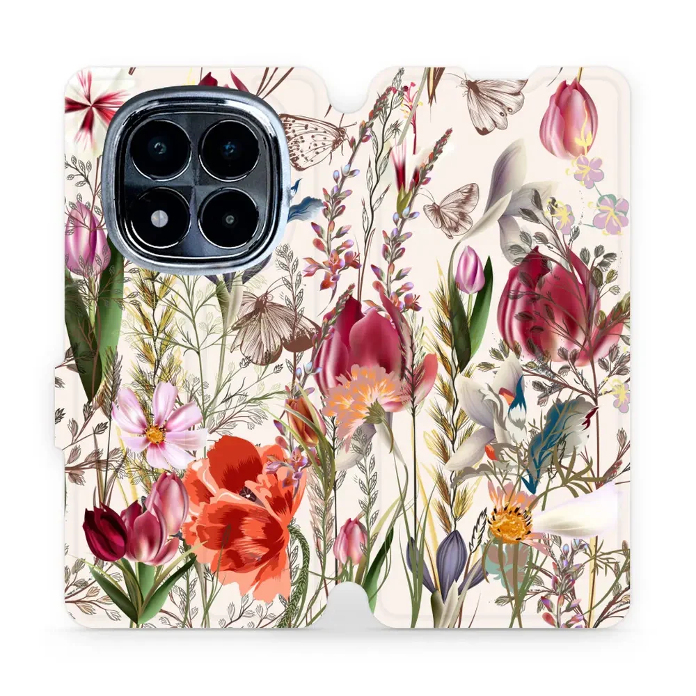 Handyhülle mit klappe für Xiaomi POCO X7, Mobiwear Book, Blumenstrauß
