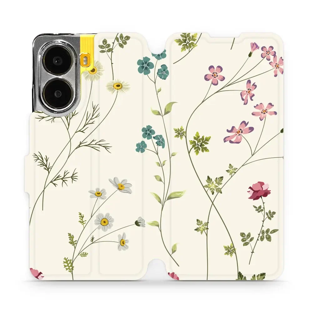 Handyhülle mit klappe für Xiaomi POCO X7 Pro, Mobiwear Book, Feldblumen
