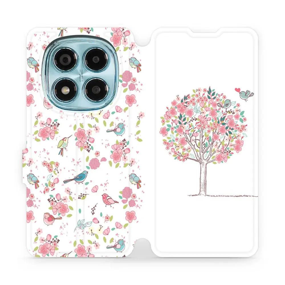 Handyhülle mit klappe für Xiaomi Redmi Note 14 Pro 4G, Mobiwear Book, Rosa Hain