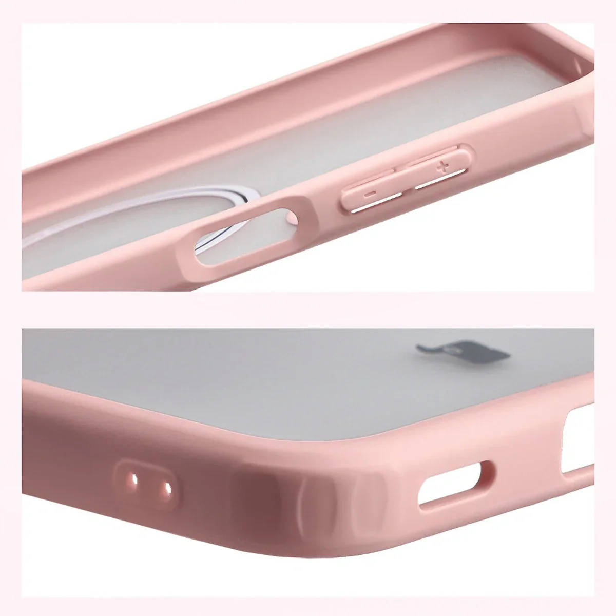 Handyhülle mit Magnetring für Galaxy A17 5G, Bizon Case MatteO, Getönt-Hellrosa - Image 5