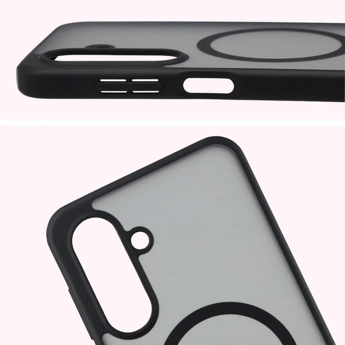 Handyhülle mit Magnetring für Galaxy A17 5G, Bizon Case MatteO, Getönt-Schwarz - Image 4