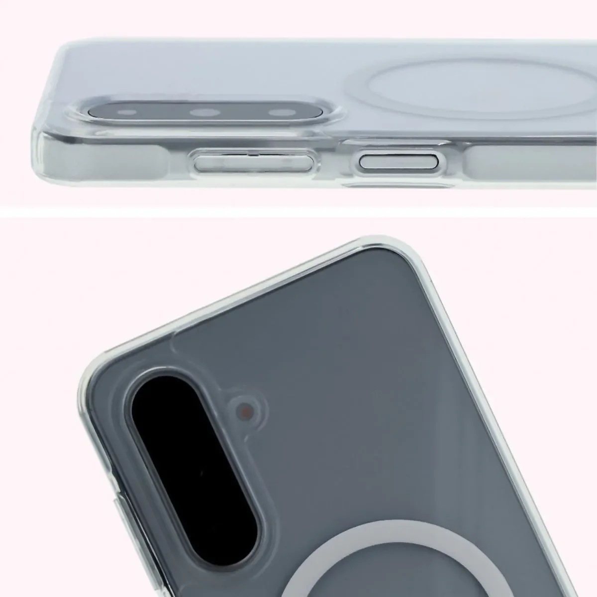 Handyhülle mit Magnetring für Galaxy A26 5G, Bizon Case CrystalO, Transparent - Image 4
