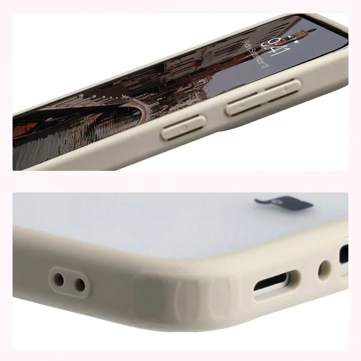 Handyhülle mit Magnetring für Galaxy A37 5G / A36 5G, Bizon Case MatteO, Getönt-Beige - Image 5