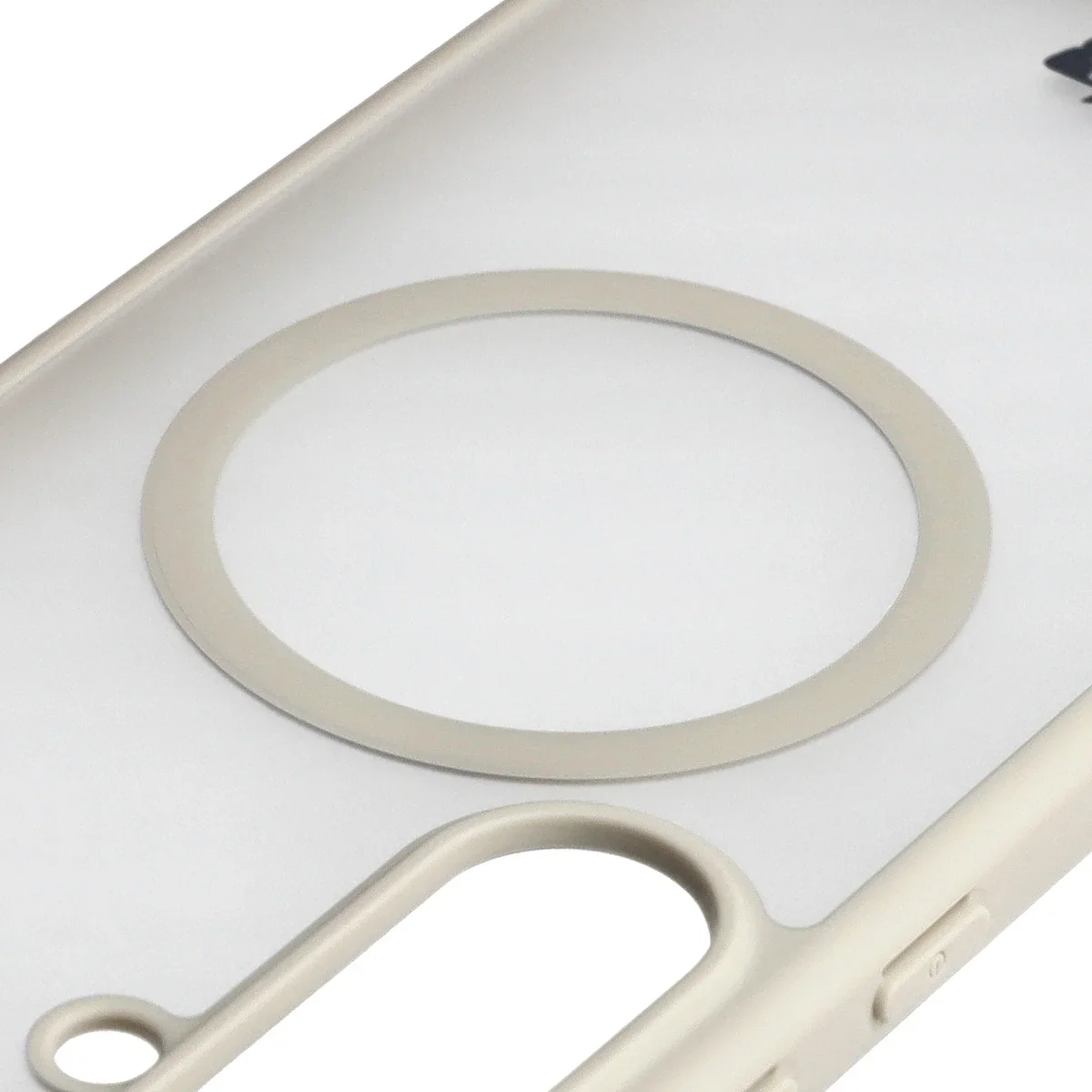 Handyhülle mit Magnetring für Galaxy S25 FE, Bizon Case MatteO, Getönt-Beige - Image 3