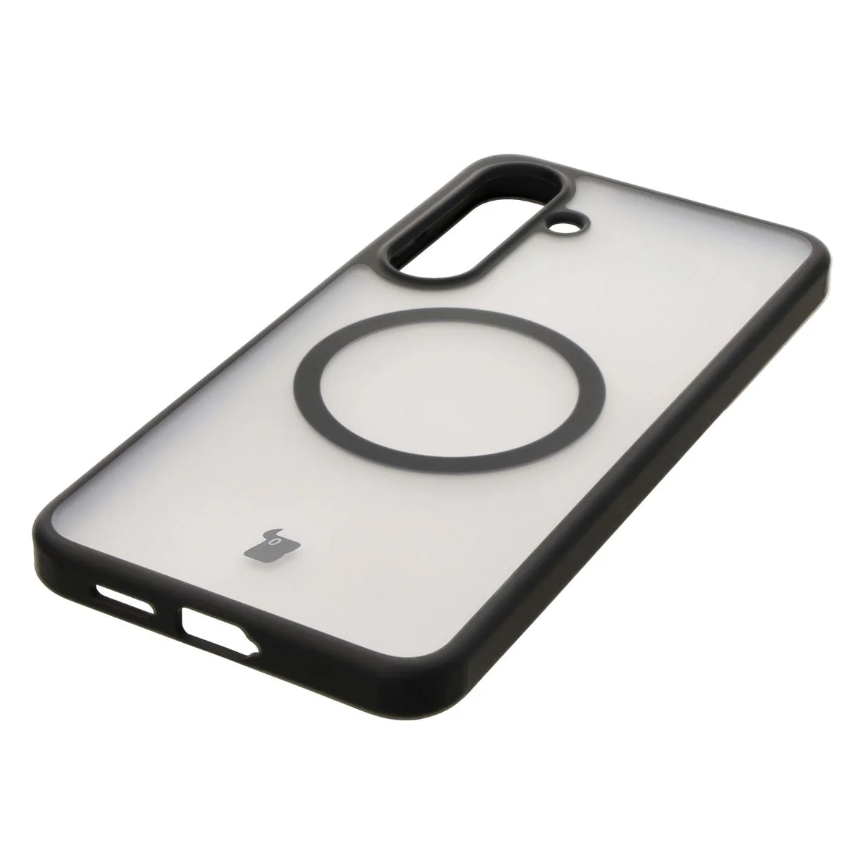 Handyhülle mit Magnetring für Galaxy S25 Plus, Bizon Case MatteO, Semitransparent mit schwarzem Rand - Image 6