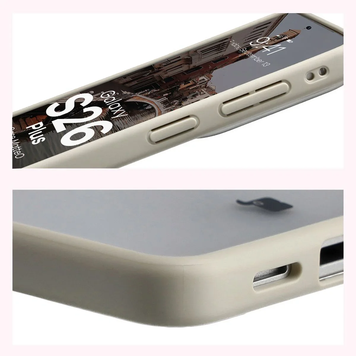 Handyhülle mit Magnetring für Galaxy S26 Plus, Bizon Case MatteO, Getönt-Beige - Image 5