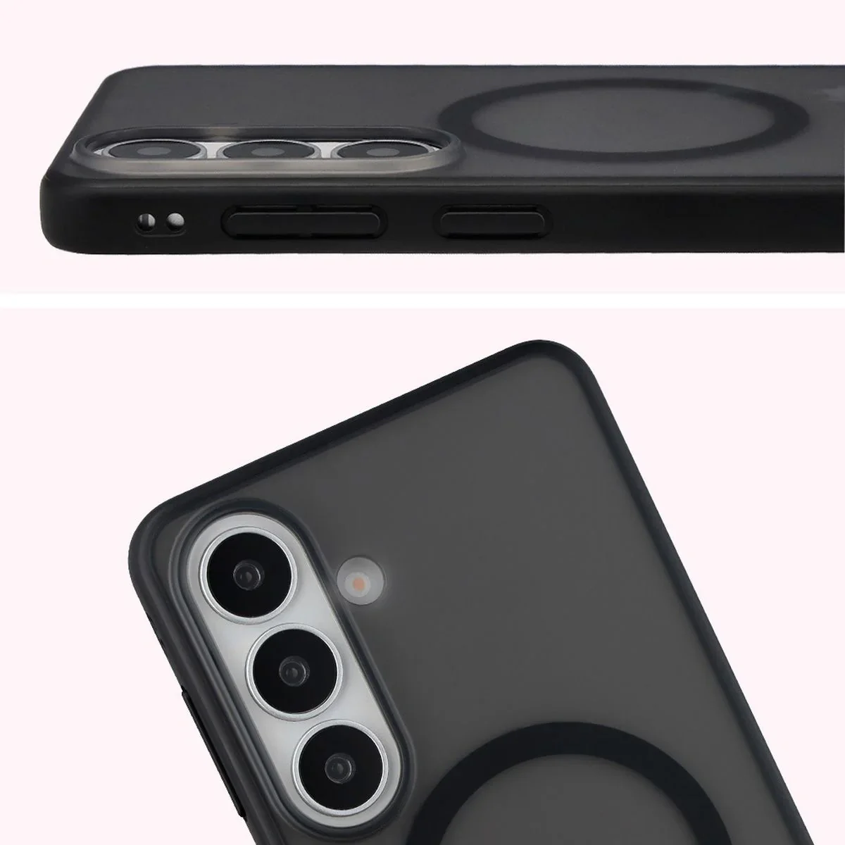 Handyhülle mit Magnetring für Galaxy S26 Plus, Bizon Case MatteO, Getönt-Schwarz - Image 4