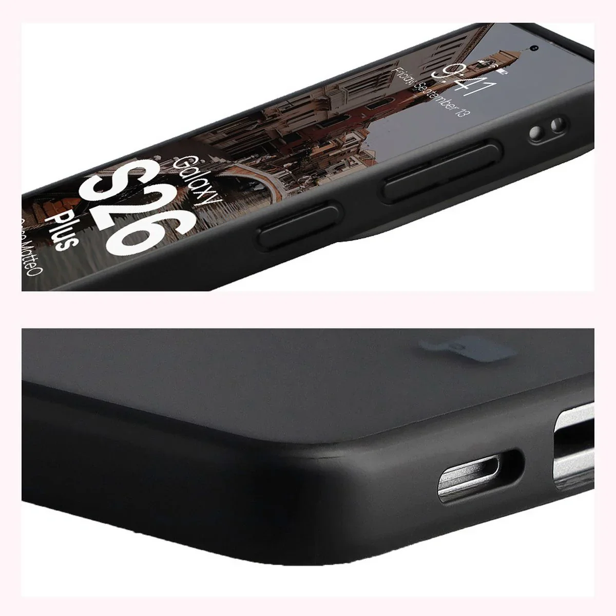 Handyhülle mit Magnetring für Galaxy S26 Plus, Bizon Case MatteO, Getönt-Schwarz - Image 5
