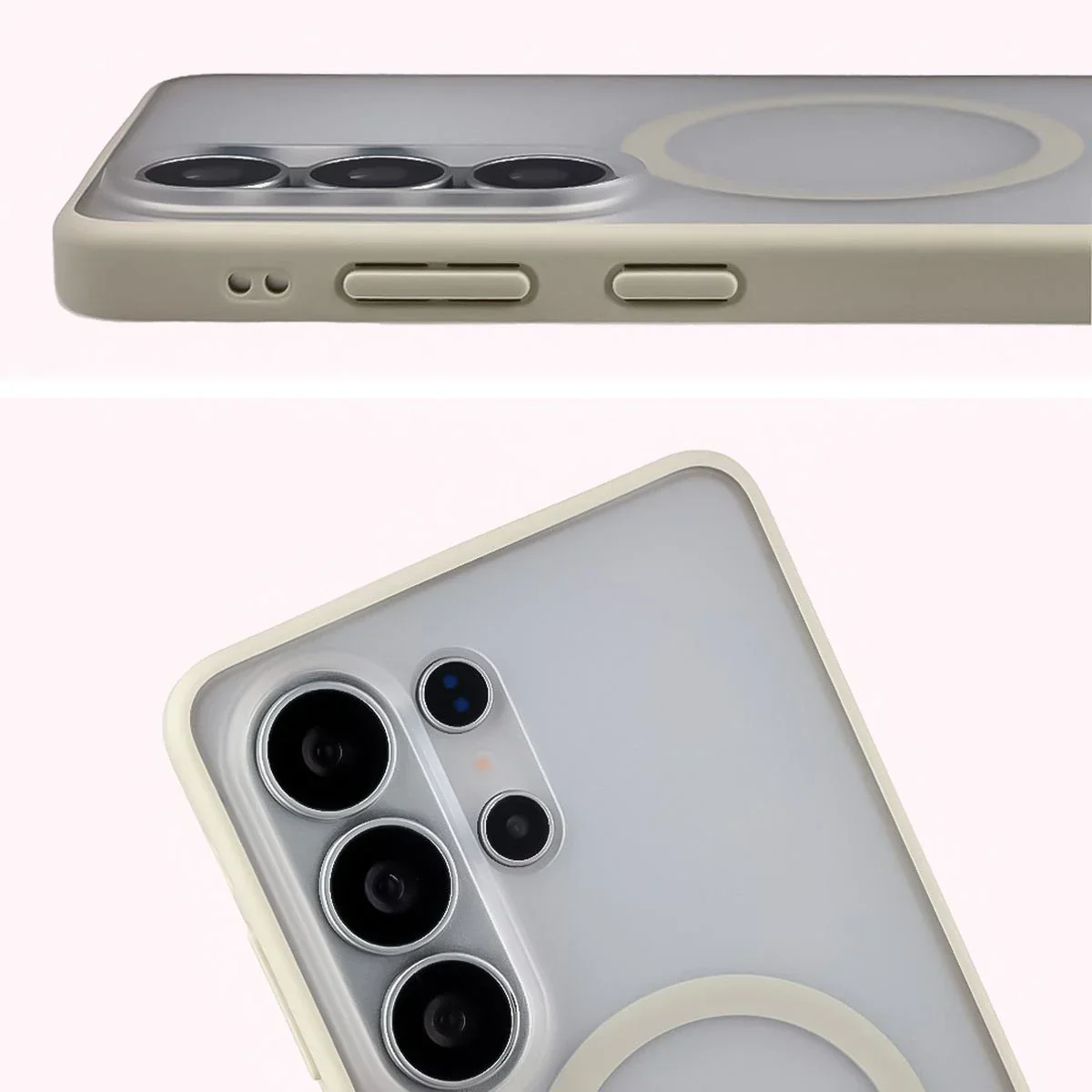 Handyhülle mit Magnetring für Galaxy S26 Ultra, Bizon Case MatteO, Getönt-Beige - Image 4