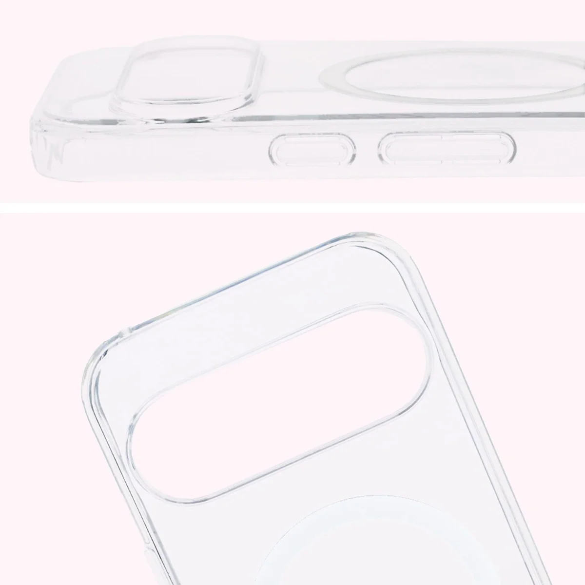 Handyhülle mit Magnetring für Google Pixel 10 / 10 Pro, Bizon Case CrystalO, Transparent - Image 4