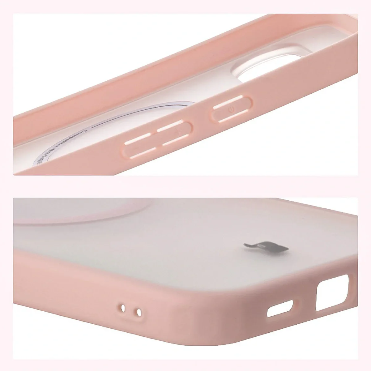 Handyhülle mit Magnetring für Pixel 10 Pro XL, Bizon Case MatteO, Getönt-Rosa - Image 5