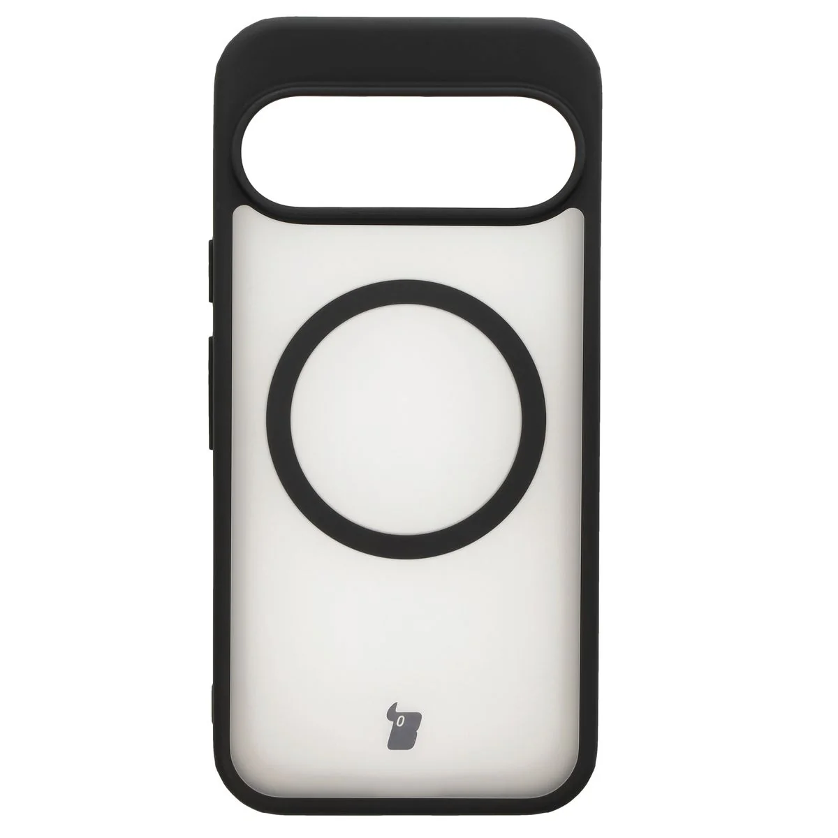 Handyhülle mit Magnetring für Google Pixel 9/9 Pro, Bizon Case MatteO, Semitransparent mit schwarzem Rand - Image 2