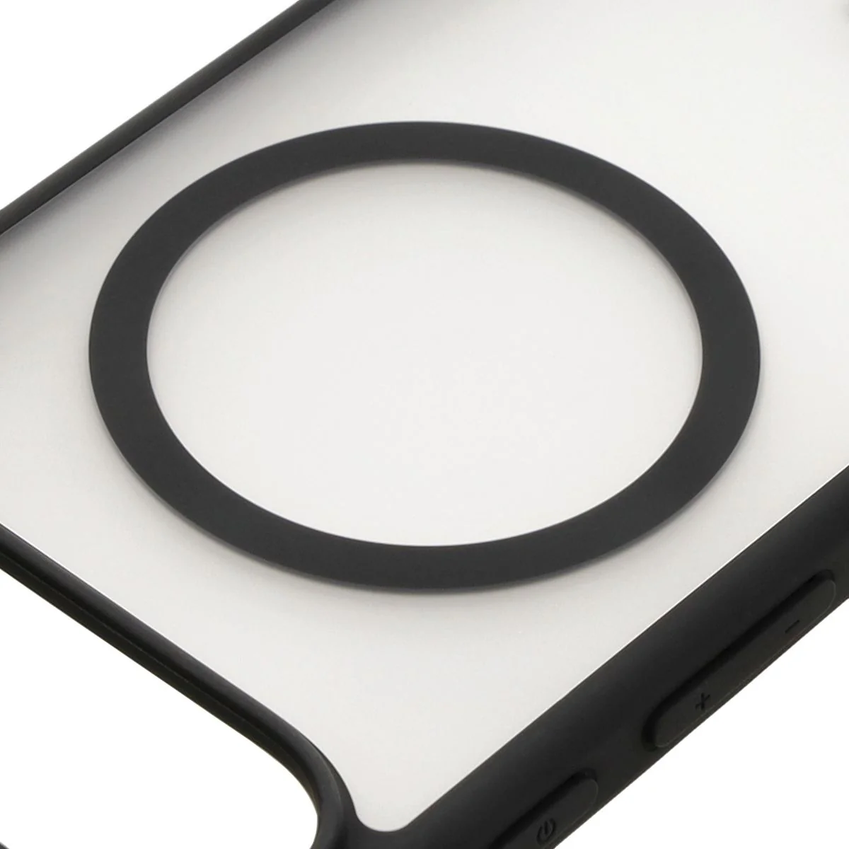 Handyhülle mit Magnetring für Google Pixel 9/9 Pro, Bizon Case MatteO, Semitransparent mit schwarzem Rand - Image 3