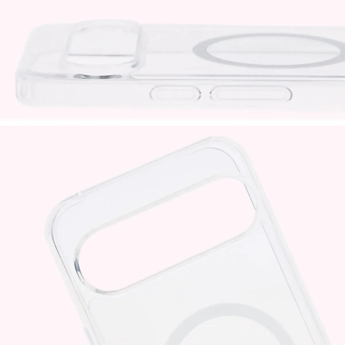 Handyhülle mit Magnetring für Google Pixel 9 Pro XL, Bizon Case CrystalO, Transparent - Image 4