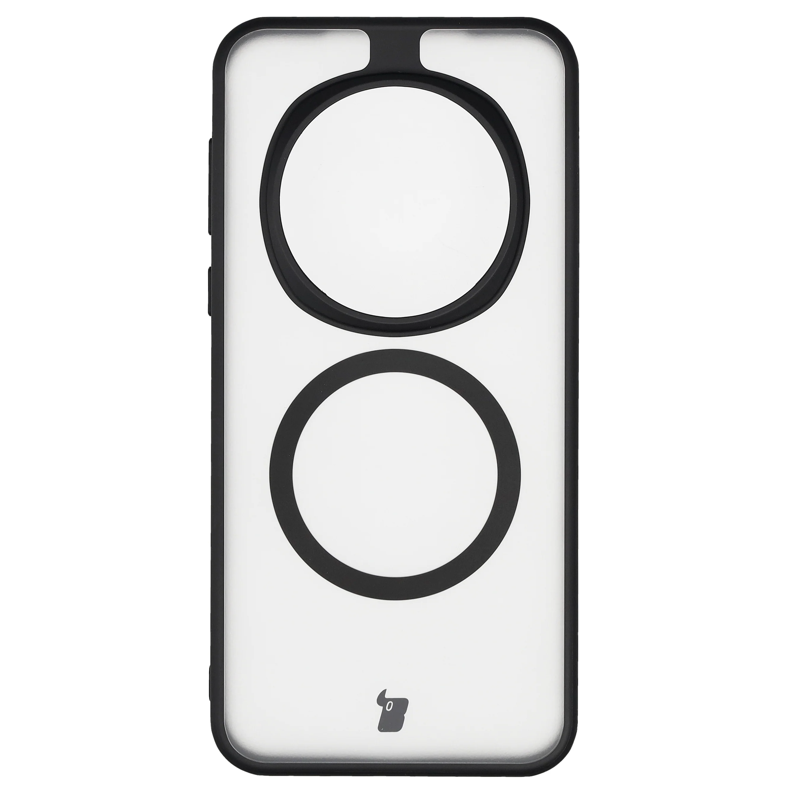 Handyhülle mit Magnetring für Honor Magic7 Pro, Bizon Case MatteO, Semitransparent mit schwarzem Rand - Image 2