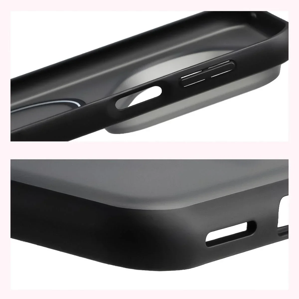Handyhülle mit Magnetring für Huawei Pura 80 Ultra, Bizon Case MatteO, Getönt-Schwarz - Image 5