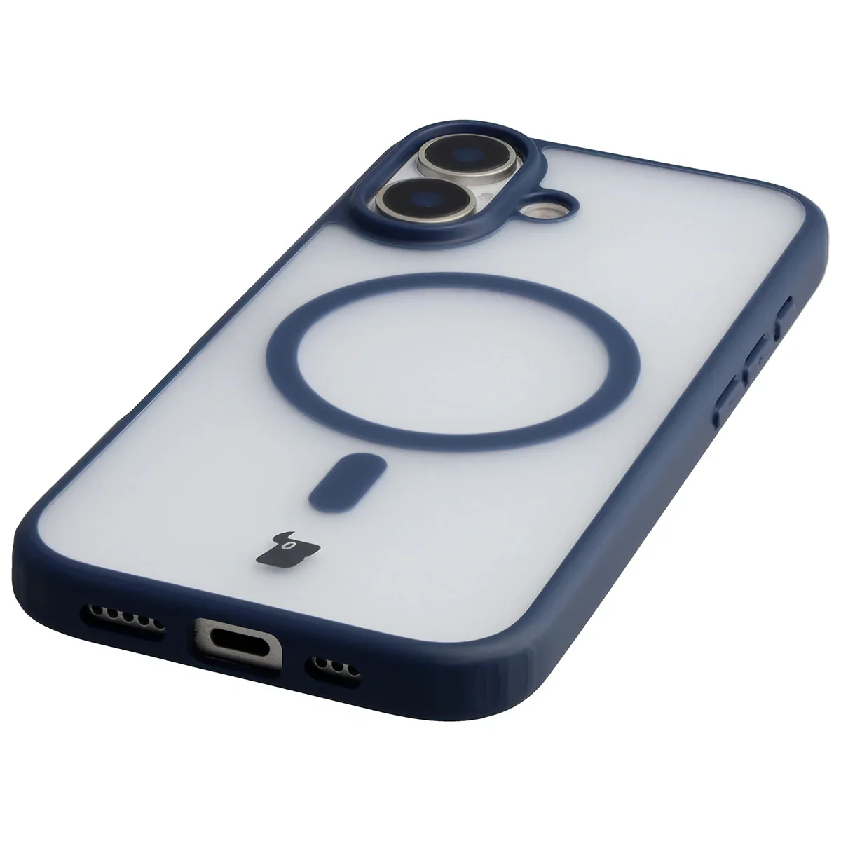 Handyhülle mit Magnetring für iPhone 17, Bizon Case MatteO, Getönt-Dunkelblau - Image 6
