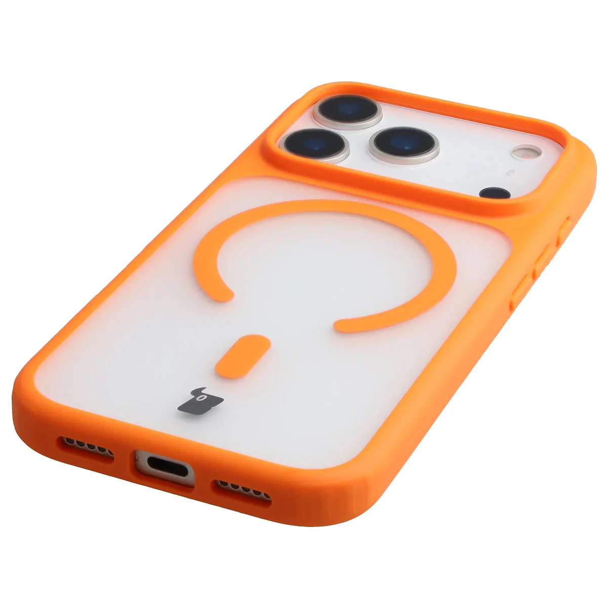 Handyhülle mit Magnetring für iPhone 17 Pro, Bizon Case MatteO, Getönt-Orange - Image 6
