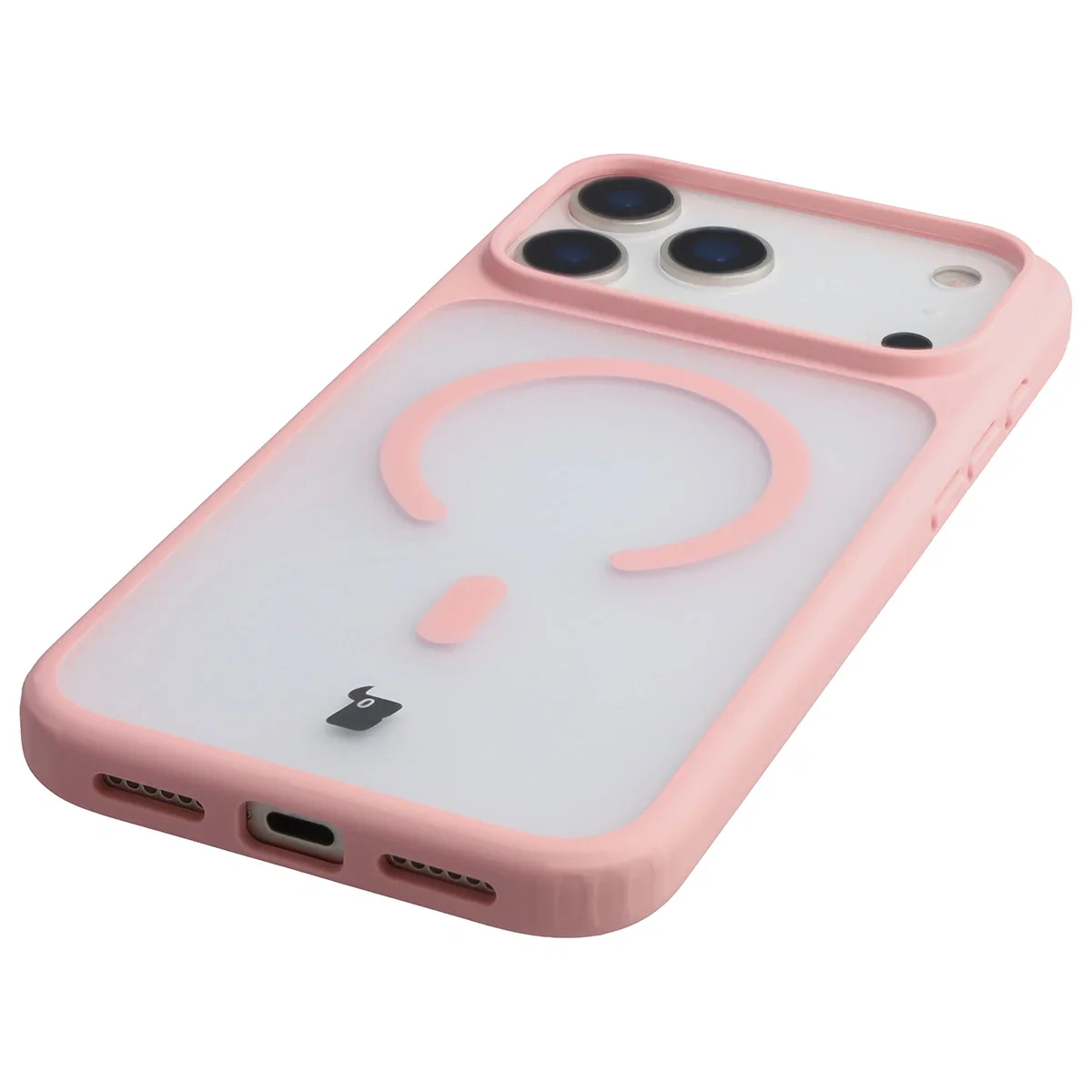 Handyhülle mit Magnetring für iPhone 17 Pro Max, Bizon Case MatteO, Getönt-Hellrosa - Image 6
