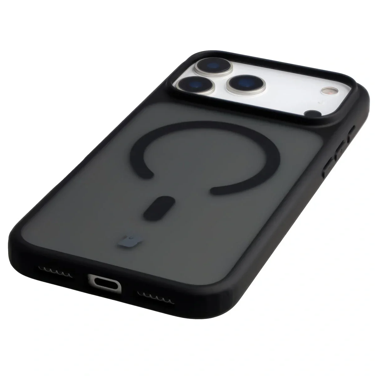 Handyhülle mit Magnetring für iPhone 17 Pro Max, Bizon Case MatteO, Getönt-Schwarz - Image 6