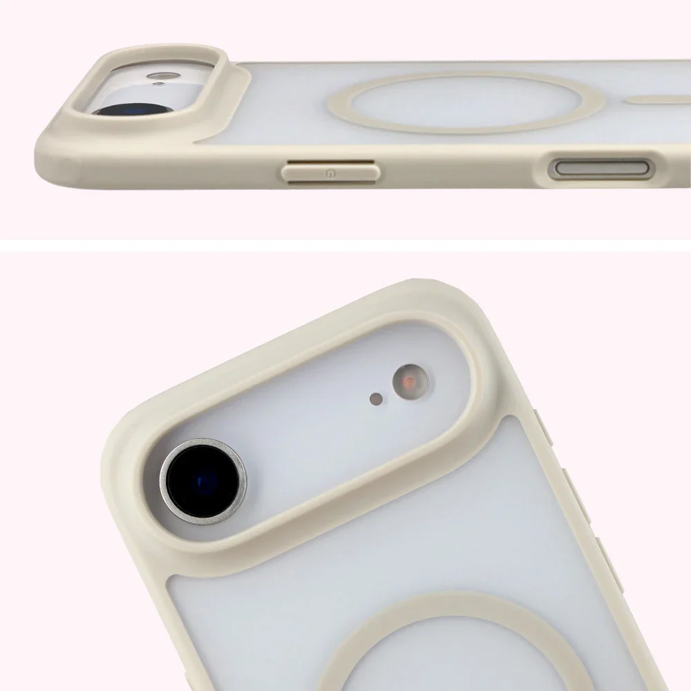 Handyhülle mit Magnetring für iPhone Air, Bizon Case MatteO, Getönt-Beige - Image 4