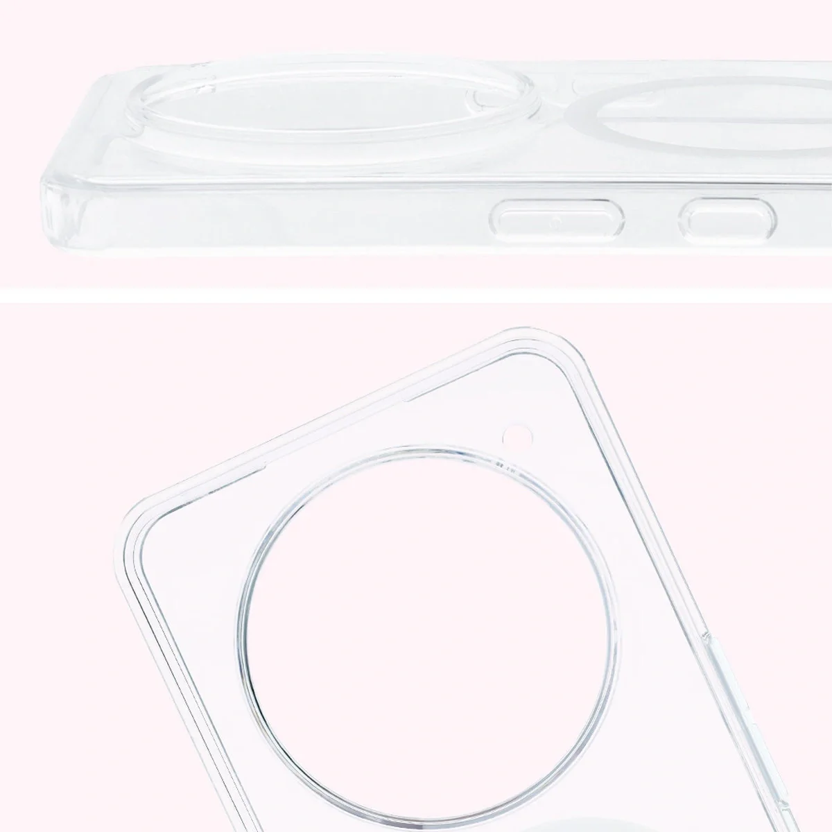 Handyhülle mit Magnetring für Nothing Phone (3a) Pro, Bizon Case CrystalO, Transparent - Image 4
