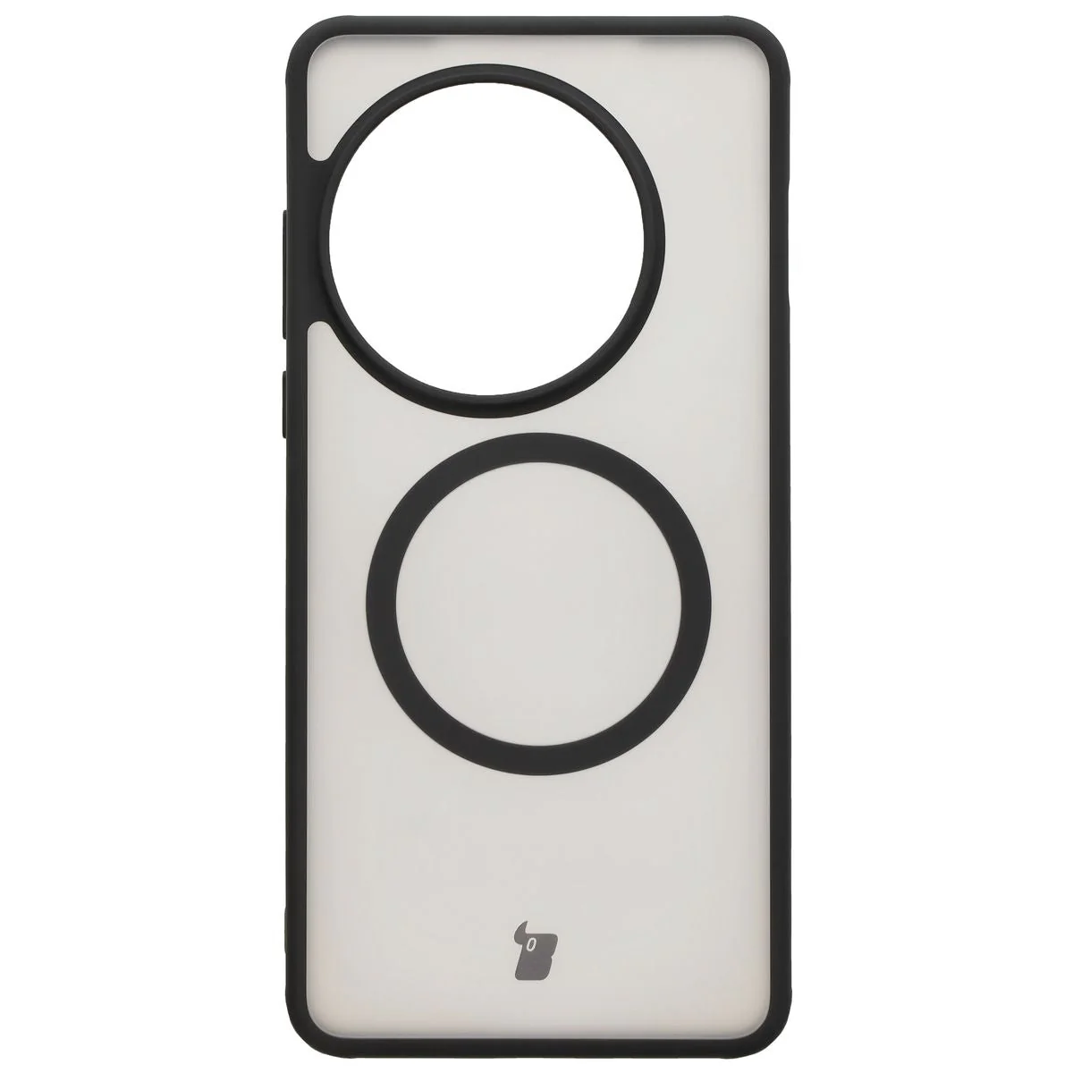 Handyhülle mit Magnetring für OnePlus 13, Bizon Case MatteO, Semitransparent mit schwarzem Rand - Image 2