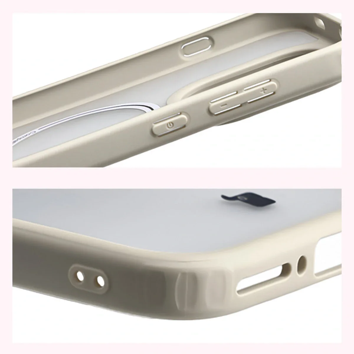 Handyhülle mit Magnetring für OnePlus 15, Bizon Case MatteO, Getönt-Beige - Image 5