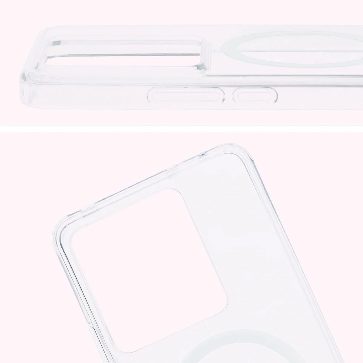 Handyhülle mit Magnetring für Realme GT 7 / 7T, Bizon Case CrystalO, Transparent - Image 4